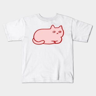 Pink Meow Loaf Kids T-Shirt